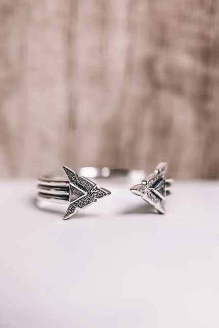 Double Arrow Stone Cuff