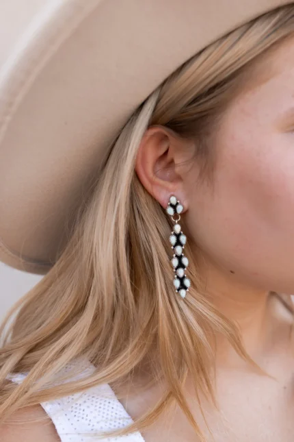 Long Blossom Bar Earrings